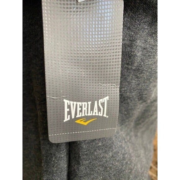 men workout sweatshirt Everlast Mens crewneck Sweatshirt Gray Pullover top New - Picture 11 of 12